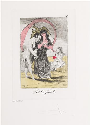 SALVADOR DALÍ Les Caprices de Goya.